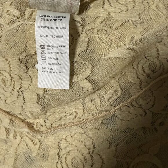 Truly Yours Lace Top Cream Long Sleeve Chic‎ Glam - Picture 8 of 8